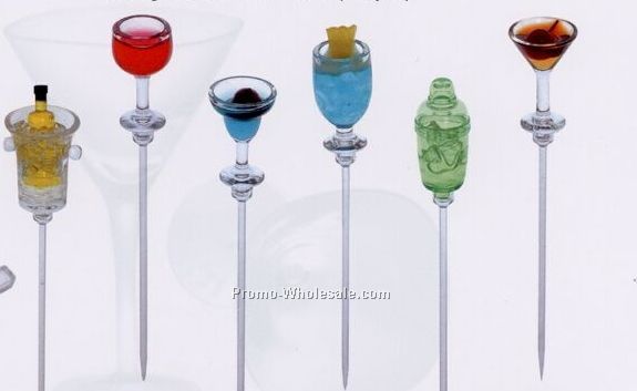 Wine Bucket Party Picks (Set Of 6)