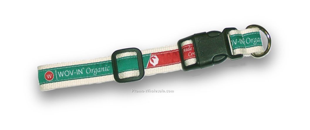 1" Organic Pet Collar Style U - By Wov-in Line