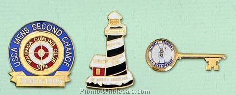 1-1/4" Custom Cloisonne Badge / Larger Pin