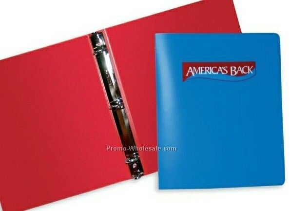 1/2" Poly-ring Binder (.023 Gauge - 3 Color/Screen Print)