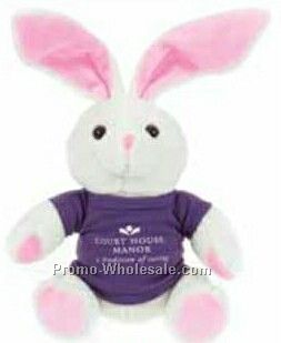 10" Extra Soft Plush White Bunny