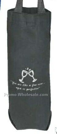 10 Oz. Colored Canvas 12"x16-1/2"x3-1/2" Wine Bottle Tote Bag