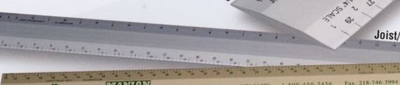 12" L2r 4 Bevel Architect Scale