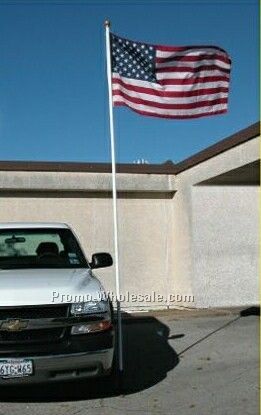 13 Ft. Stock El Supremo Flagpole For Free Flying Flag