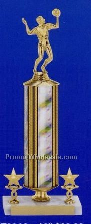 14" Sparkling Iridescent Column Trophy