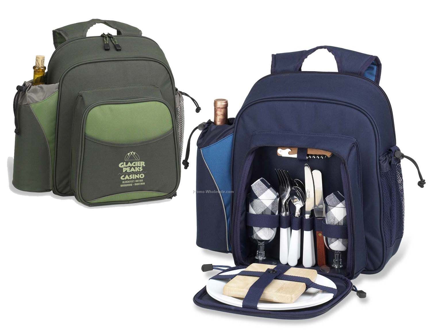 15"x16"x7" Picnic Backpack For Two
