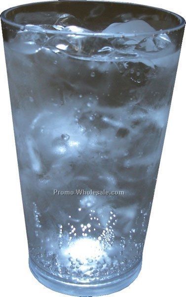 16 Oz. Clear Light Up Blinking Pint Glass