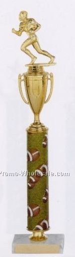 19" Sports Column Trophy (Football)