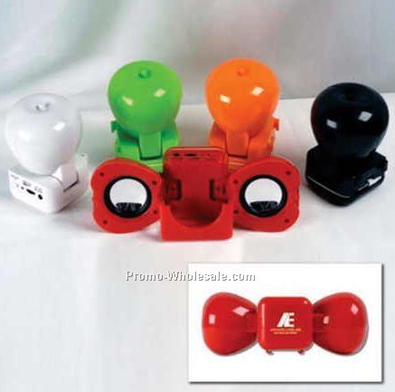 2-3/4"x3-3/4" Apple Shape Compact Speakers