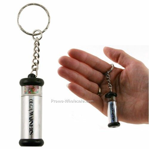 2"x3/4" Diameter Mini Kaleidoscope With Keychain