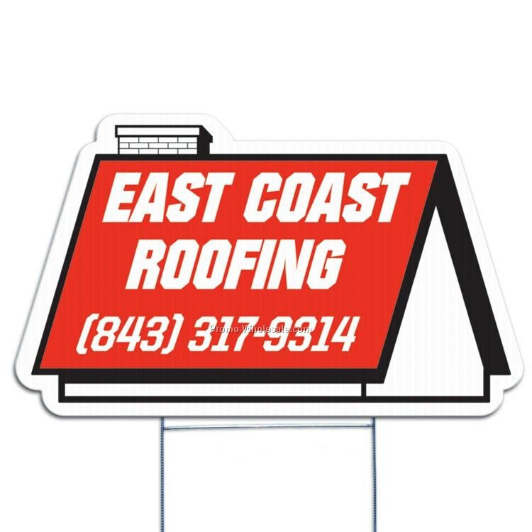 24"x14" Rooftop Die Cut Yard Sign