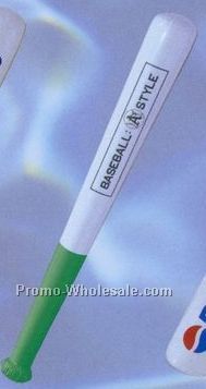 28" Inflatable Baseball Bat - Green/ White