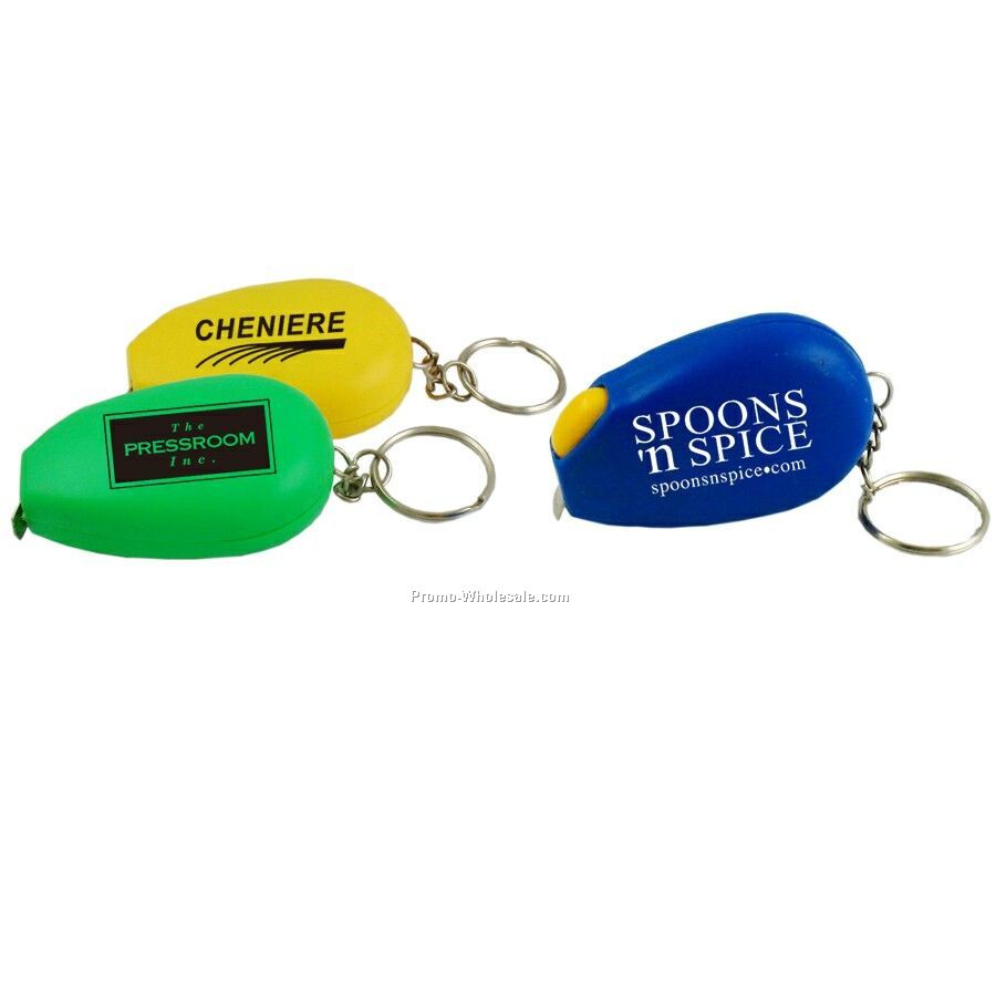 3' Mini Spot Tape Measure W/Key Chain