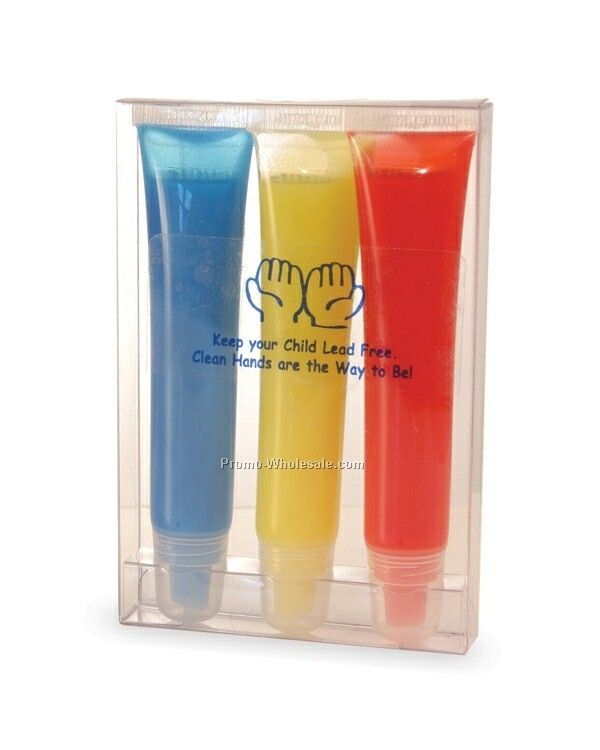 3 Pack Primary Colors Finger Paint Bubble Bath Sets