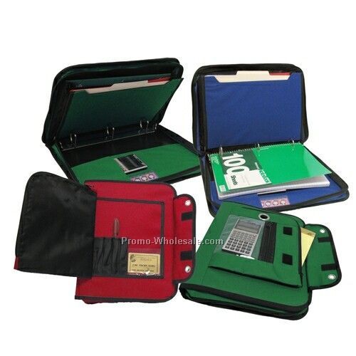 3 Ring Binder Organizer With Zipper Closure (11"x13-3/4"x2")