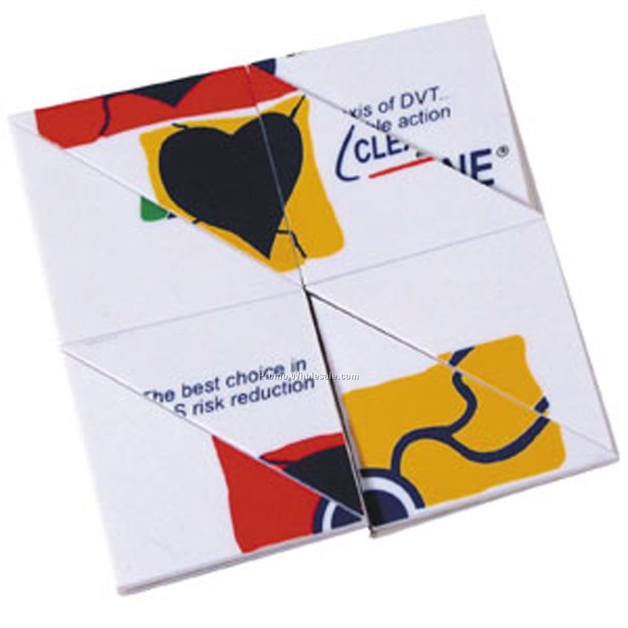 3"x3" Coaster Puzzle - Plain White