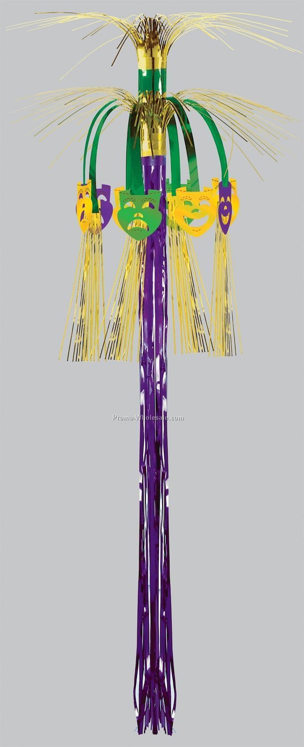 36" Mardi Gras Cascade Hanging Column