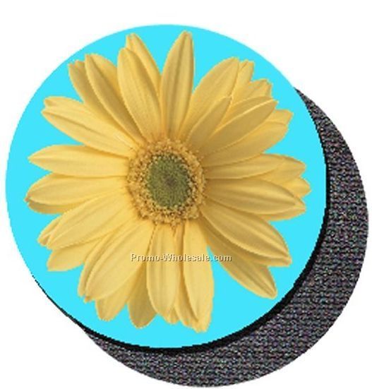 3d Lenticular 3-1/2" Diameter Coaster With Open Cell Rubber Bottom - Custom