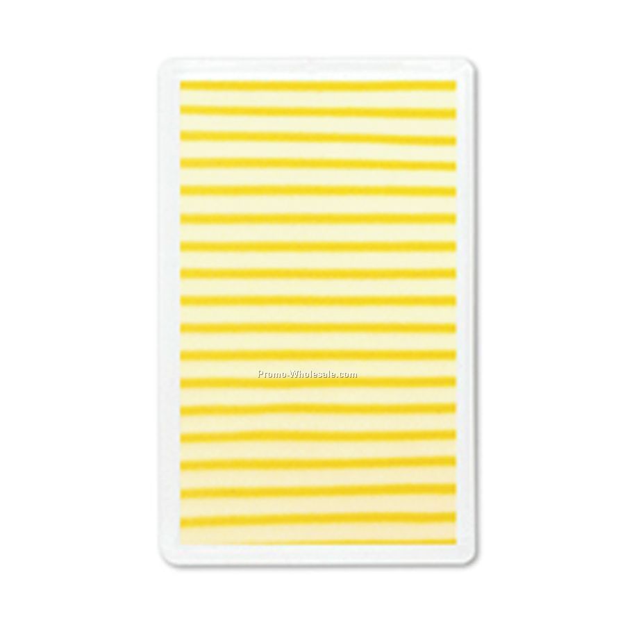 3d Lenticular Acrylic Magnet Picture Frames - Stock / White Yellow Stripes