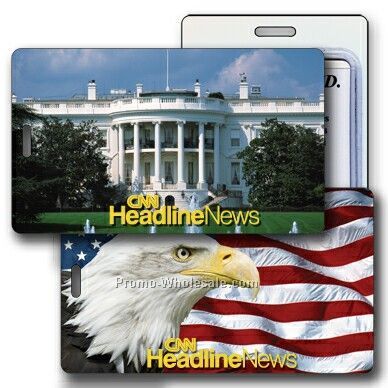 3d Lenticular Luggage Tag White House - Full Custom Designed