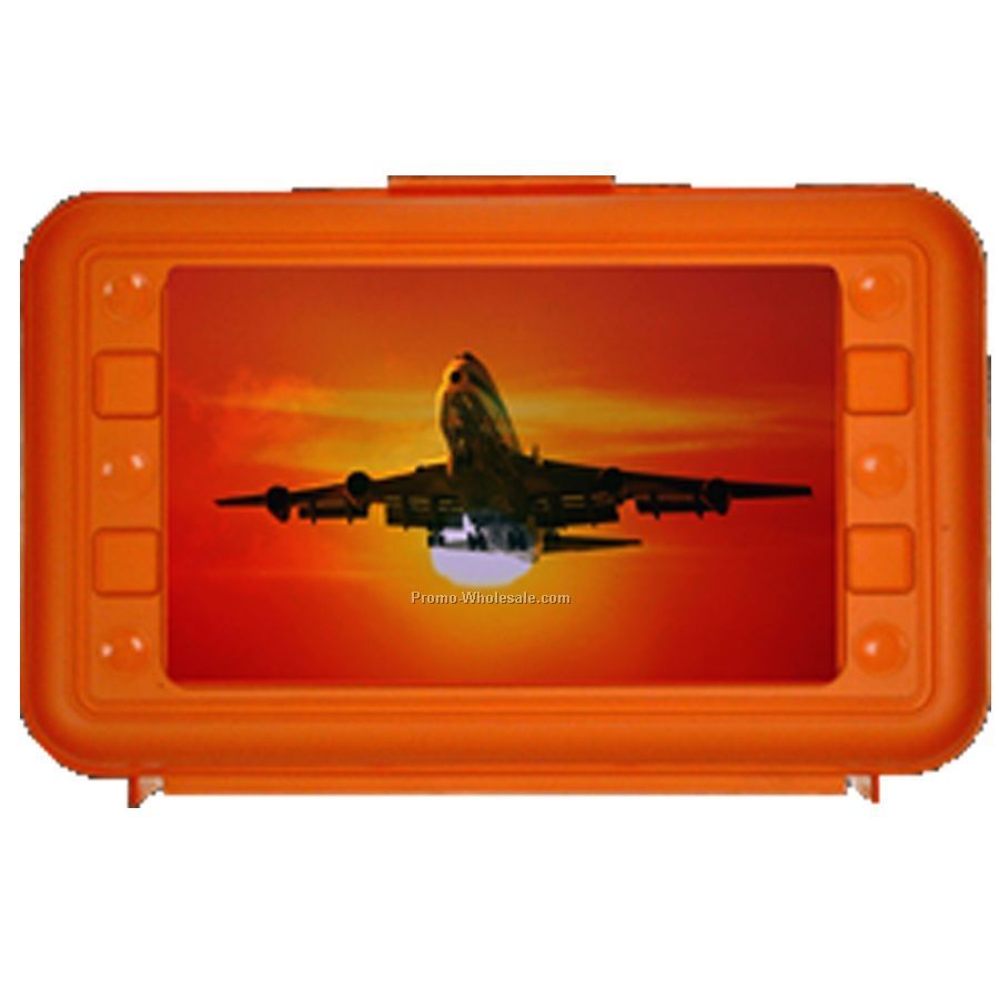 3d Lenticular Pencil Box - Custom Orange