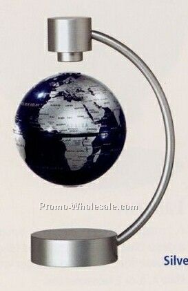 4" Levitating Silver Globe