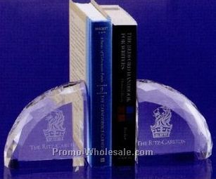 4"x4"x2" Crystal Book Ends