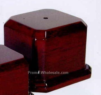 4"x5-1/2" Piano Finish Wood Cup Base W/ 3-3/8"x4-1/2" Box