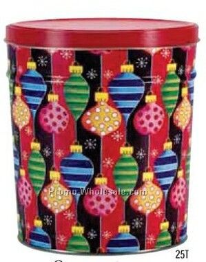 5-1/4"x5-3/4" Decorative Round Tin & Pails - Ornaments By Charlie Zabarte