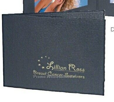 5"x7" Black Vertical Double-sided Portrait Folder