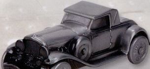 6-3/4"x2-3/4"x2-3/4" Antique 1930 Duisenberg Automobile Bank