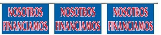 60' Stock Printed Bannerette Strings - Nosotros Financiamos