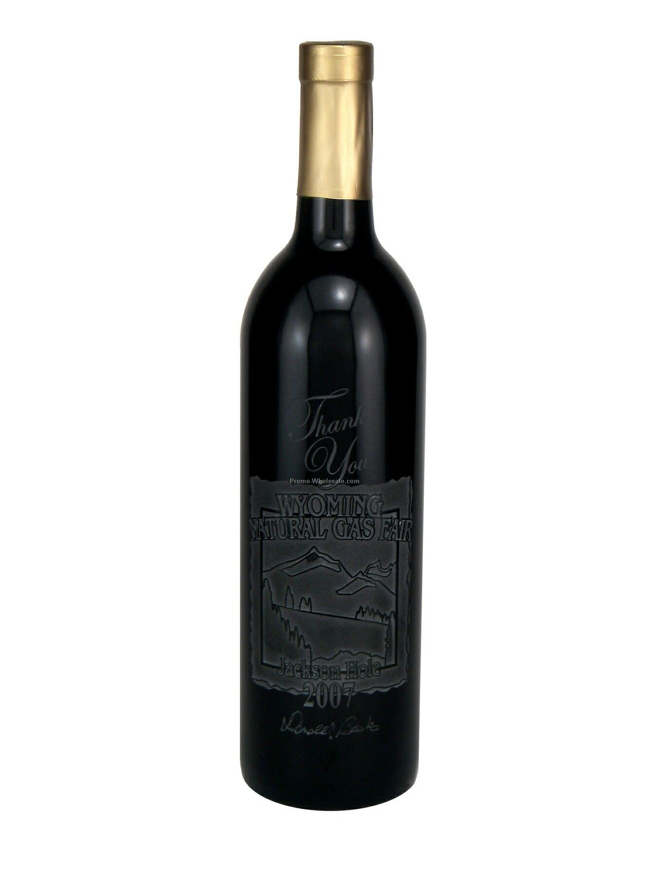 750 Ml Custom Etched Merlot Woodbridge, Ca, Just Etch