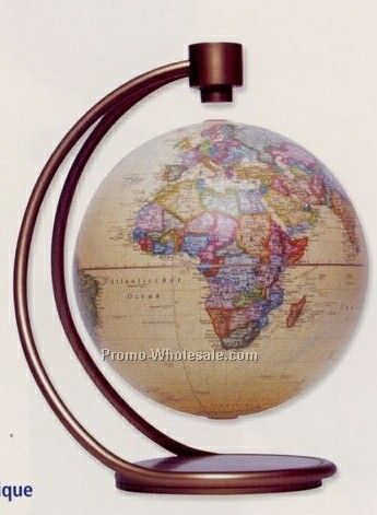 8" Levitating Antique Globe