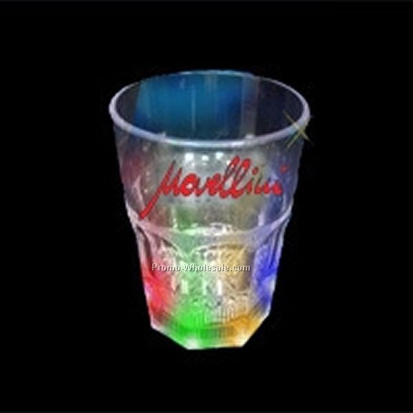 8 Oz. Light Up Glass - On The Rocks- Multi LED