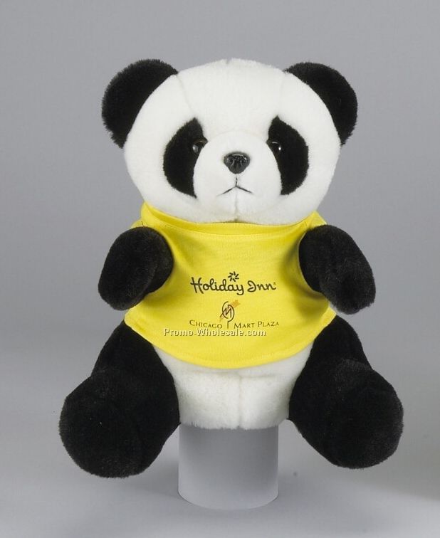 9" Panda Bear Hand Puppet W/ Shirt