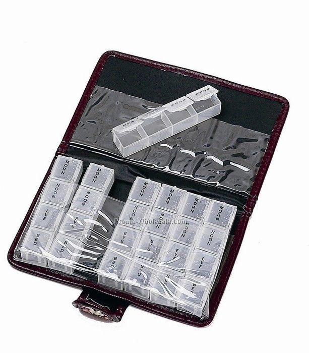 9"x6-1/4" 14 Day Pill Case