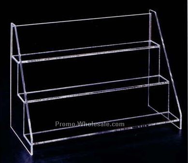 Acrylic 3-tier Display Rack (Two Way) 2" Or 3" Deep Shelves