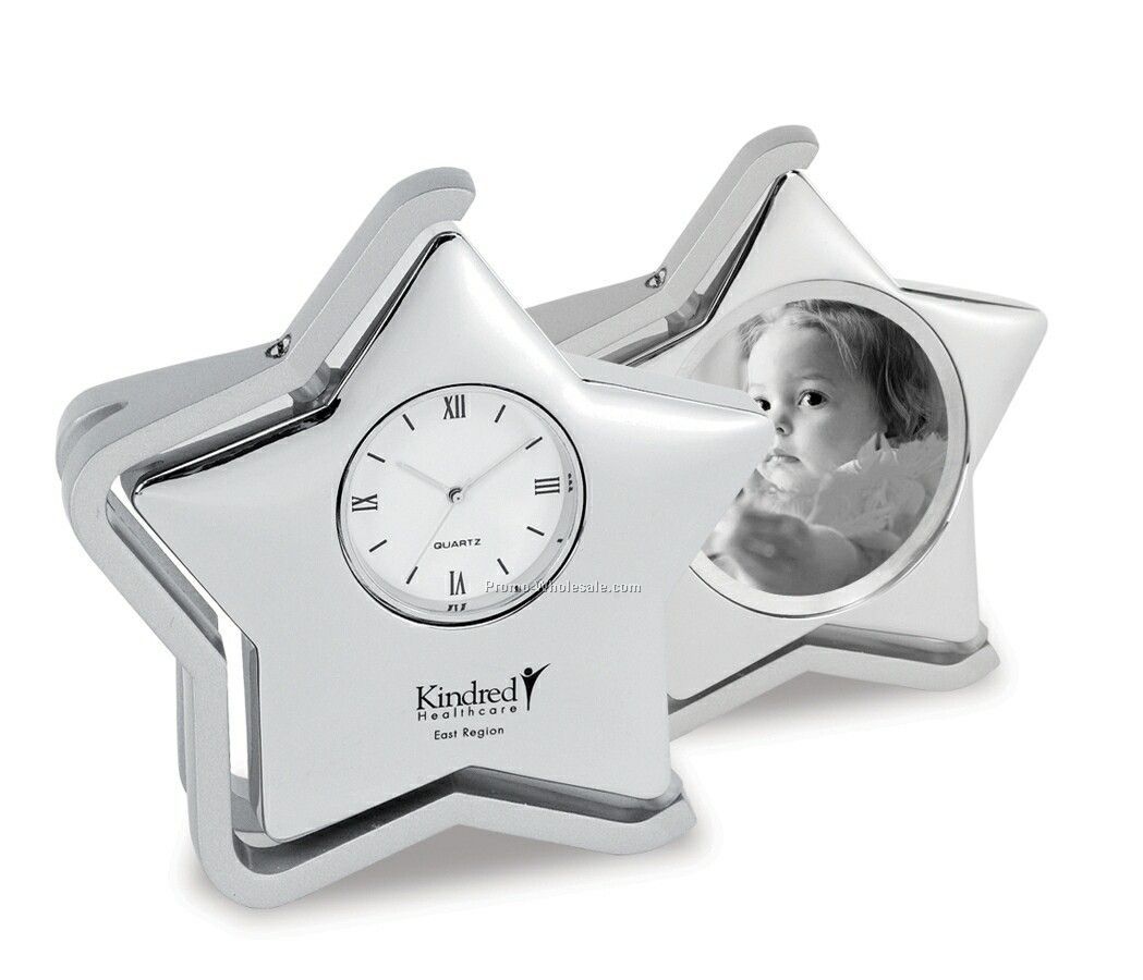 Adornment Star Swivel Clock / Picture Frame