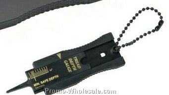 Auto Tire Tread Gauge Keychain