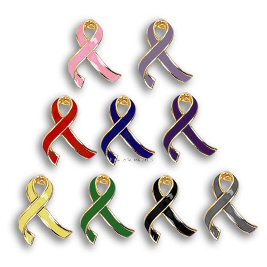 Awareness Ribbon 3-dimensional Lapel Pin