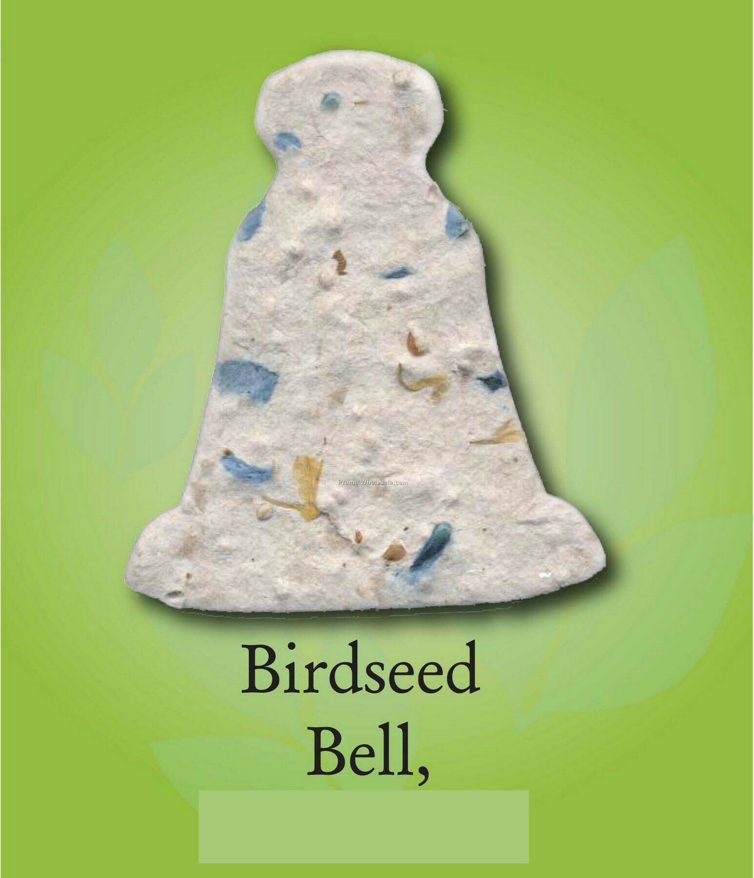 Birdseed Bell Ornament W/ Embedded Seed