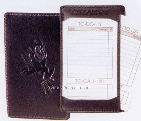 Bonded Leather Shirt Pocket Jotter Notepad