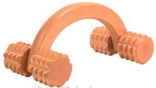 Bubble Wheels Shape Wooden Massager