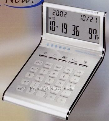 Calculator, Clock & Thermometer