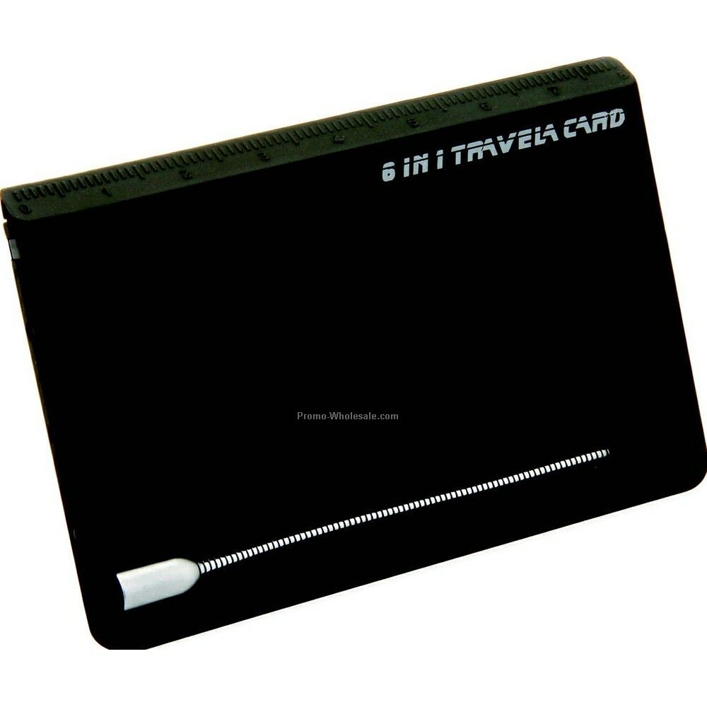 Card Sized Travel Essential W/ 6 Functional Products