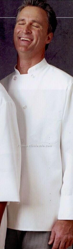 Chef Designs Long Sleeve 8 Pearl Button Chef Coat (2xl-5xl/2xll-3xll)