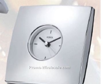 Chrome Clock With Alarm