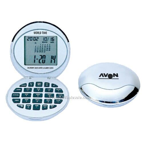 Clock / Alarm / Calendar / Calculator In Cosmetic Case