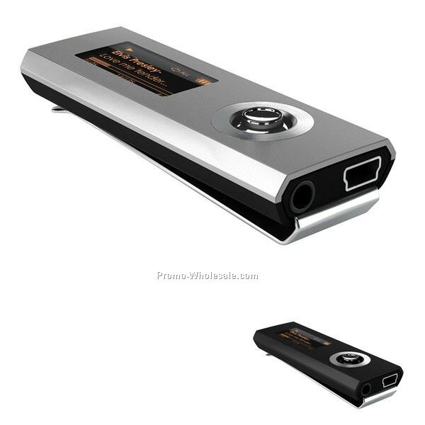 Coby Clip Mp3 Player With 2 Gb Flash Memory & Lcd Display